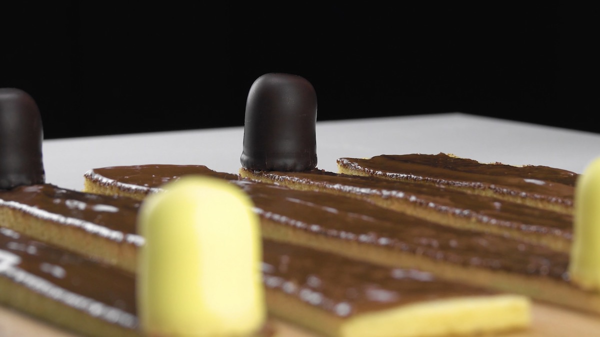 recouvrir le biscuit nutella