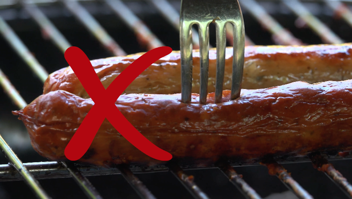 ne pas piquer les saucisses